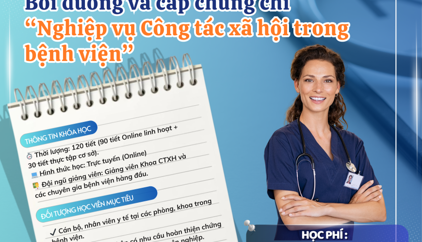 Khóa Học Nghiệp Vụ Công Tác Xã Hội Trong Bệnh Viện Khóa 3/2026